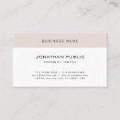 Moderne, eenvoudige professionele minimalistische  visitekaartje (Voorkant)