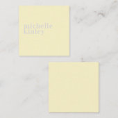 Moderne, eenvoudige professionele naam gepersonali notitiekaartje (Voorkant / Achterkant)