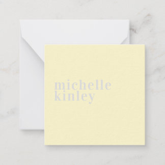 Moderne, eenvoudige professionele naam gepersonali notitiekaartje