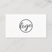 Moderne, eenvoudige professionele QR-code voor pro Visitekaartje (Achterkant)