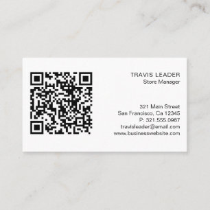 Moderne, eenvoudige professionele QR-code voor pro Visitekaartje