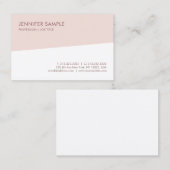 Moderne, eenvoudige, professionele rendabele Sjabl Visitekaartje (Voorkant / Achterkant)