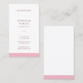 Moderne, eenvoudige professionele Sjabloon elegant Visitekaartje (Voorkant / Achterkant)