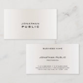 Moderne, eenvoudige professionele Sjabloon elegant Visitekaartje (Voorkant / Achterkant)