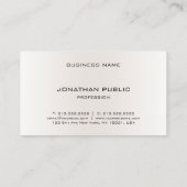 Moderne, eenvoudige professionele Sjabloon elegant Visitekaartje (Achterkant)