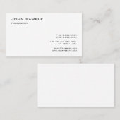 Moderne, eenvoudige professionele Sjabloon Visitekaartje (Voorkant / Achterkant)