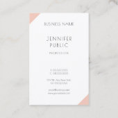 Moderne, eenvoudige professionele Sjabloon Visitekaartje (Achterkant)