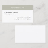 Moderne, eenvoudige professionele Sjabloon Visitekaartje (Voorkant / Achterkant)