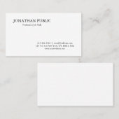 Moderne, eenvoudige professionele Sjabloon Visitekaartje (Voorkant / Achterkant)