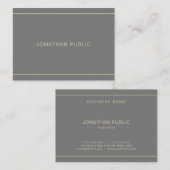 Moderne, eenvoudige professionele Sjabloon Visitekaartje (Voorkant / Achterkant)