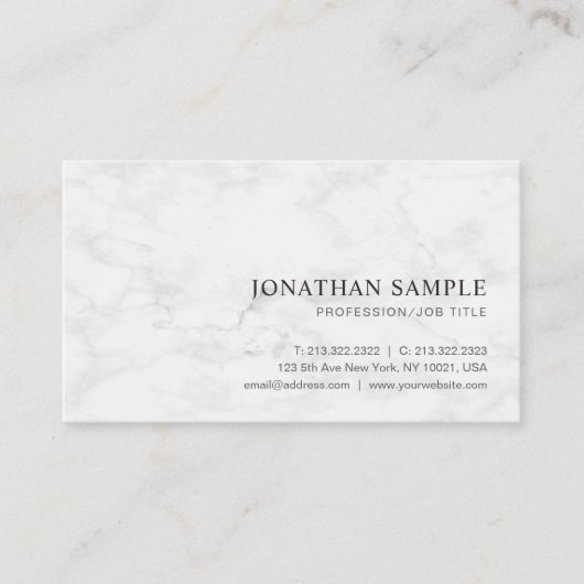 Moderne, eenvoudige professionele Sjabloon Visitekaartje (Voorkant)