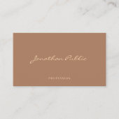 Moderne Eenvoudige Professionele Trendy Script Sja Visitekaartje (Voorkant)