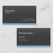 Moderne, eenvoudige, professionele vormgeving zwar visitekaartje (Voorkant / Achterkant)