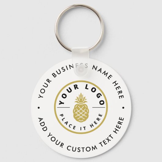 Moderne, eenvoudige promotionele zakelijke Logo Sleutelhanger (Voorkant)