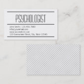Moderne eenvoudige psycholoog Visitekaartje (Voorkant / Achterkant)