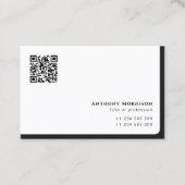 Moderne eenvoudige QR-codenetwerken persoonlijk Visitekaartje (Voorkant)