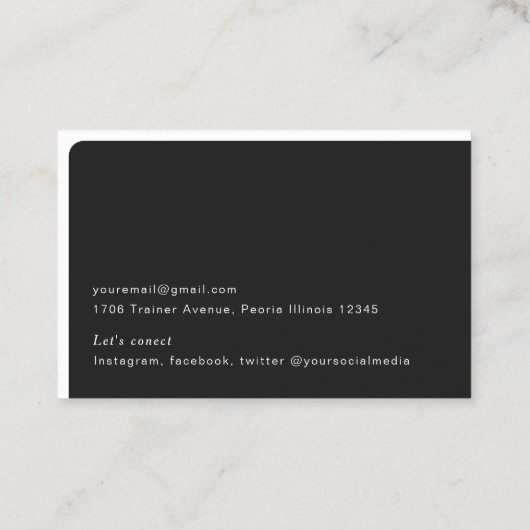 Moderne eenvoudige QR-codenetwerken persoonlijk Visitekaartje (Achterkant)