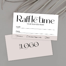 Moderne, eenvoudige Raffle Entry Ticket voor zakel