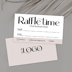 Moderne, eenvoudige Raffle Entry Ticket voor zakel