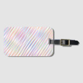 Moderne Eenvoudige Regenboog lijn strepen Patroon Bagagelabel (Voorkant (horizontaal))