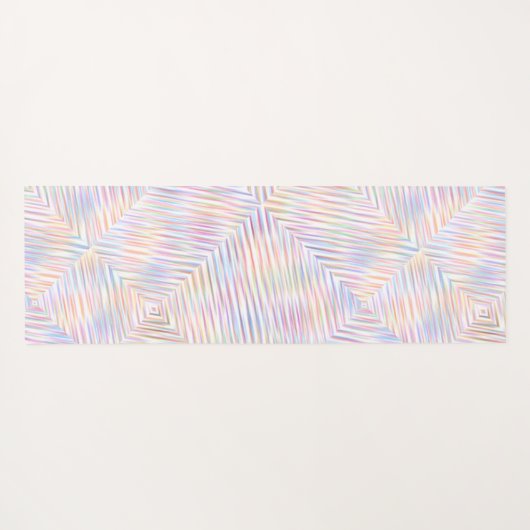 Moderne Eenvoudige Regenboog lijn strepen Patroon Yogamat (Achterkant (horizontaal))