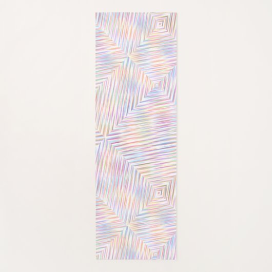 Moderne Eenvoudige Regenboog lijn strepen Patroon Yogamat (Voorkant)