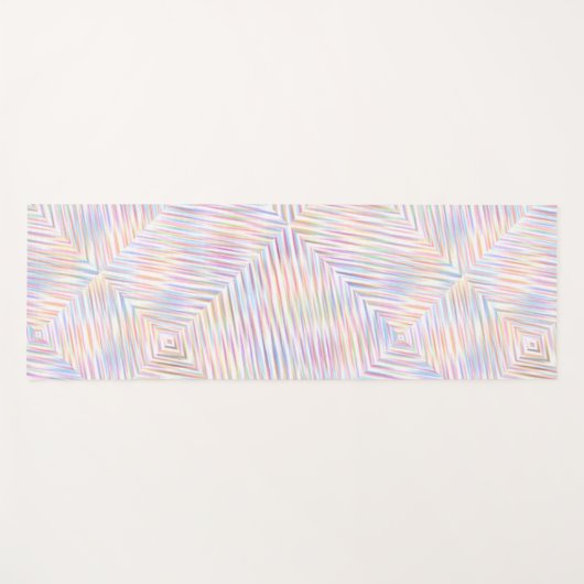 Moderne Eenvoudige Regenboog lijn strepen Patroon Yogamat (Voorkant (horizontaal))