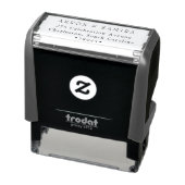 Moderne eenvoudige retouradres zelfinkende stempel (Product)