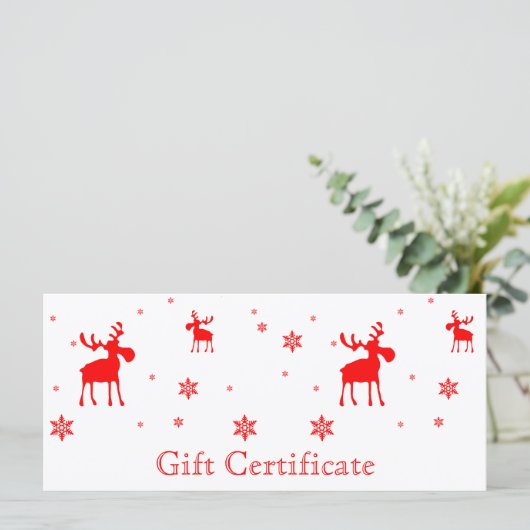 Moderne, eenvoudige rode, losse schroefkaart (Staand voorkant)