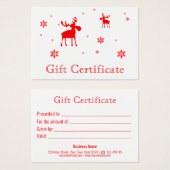 Moderne, eenvoudige rode, losse schroefkaart visitekaartje (Voorkant /achterkant)