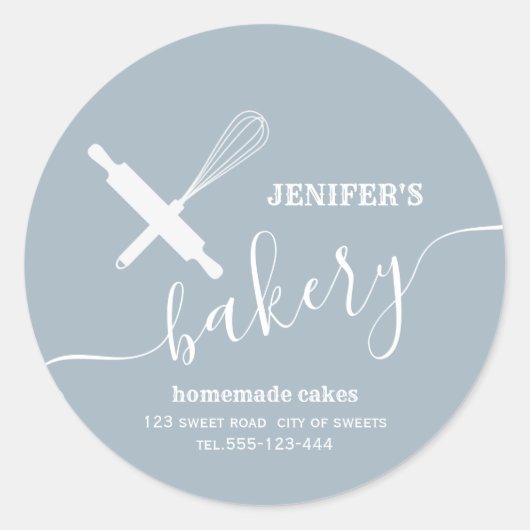 Moderne, eenvoudige rolpinnen, whisky ronde sticker (Voorkant)