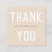 Moderne, eenvoudige room Hartelijk dank voor klein Kortingskaartje (Voorkant)