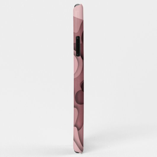 Moderne, eenvoudige Roos Roze, elegant Abstract Case-Mate iPhone Case (Achterkant/rechts)