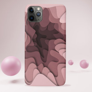 Moderne, eenvoudige Roos Roze, elegant Abstract Case-Mate iPhone Case