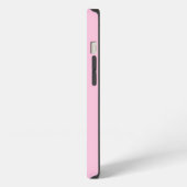 Moderne Eenvoudige Roze en Rode Naam Script Monogr iPhone Hoesje (Linkerkant)