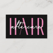 Moderne eenvoudige roze haaruitbreidingen na een z visitekaartje (Voorkant)