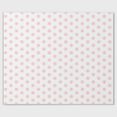 Moderne Eenvoudige Roze Kerstmis Sterren op Wit Cadeaupapier (Vlak)