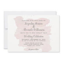 Moderne eenvoudige roze penseelstreken Waterverf w