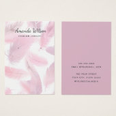 Moderne Eenvoudige Roze Sieraden Oorbel Display Ka Visitekaartje (Voorkant /achterkant)