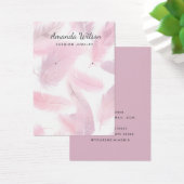 Moderne Eenvoudige Roze Sieraden Oorbel Display Ka Visitekaartje (Bureau)