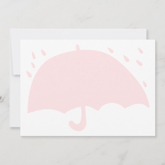 Moderne, eenvoudige roze, witte, multipele Baby sh Kaart (Achterkant)