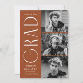 Moderne Eenvoudige Rust 3 Fotogradatie Partij Kaart (Voorkant)