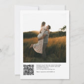 Moderne Eenvoudige Rustieke Country Chic Fotobruil Kaart (Achterkant)