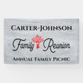 Moderne Eenvoudige Rustige gezinshereniging Spandoek