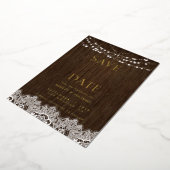 Moderne, eenvoudige, rustige Twinkle-bruiloft, beh Folie Uitnodiging (Gedraaid)