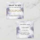 Moderne Eenvoudige Salon Korting Coupon (Voorkant / Achterkant)