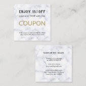 Moderne Eenvoudige Salon Korting Coupon (Voorkant / Achterkant)