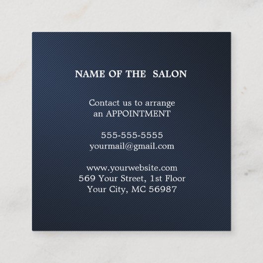 Moderne Eenvoudige Salon Korting Coupon (Achterkant)