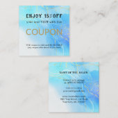 Moderne Eenvoudige Salon Korting Coupon (Voorkant / Achterkant)