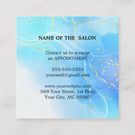 Moderne Eenvoudige Salon Korting Coupon (Achterkant)